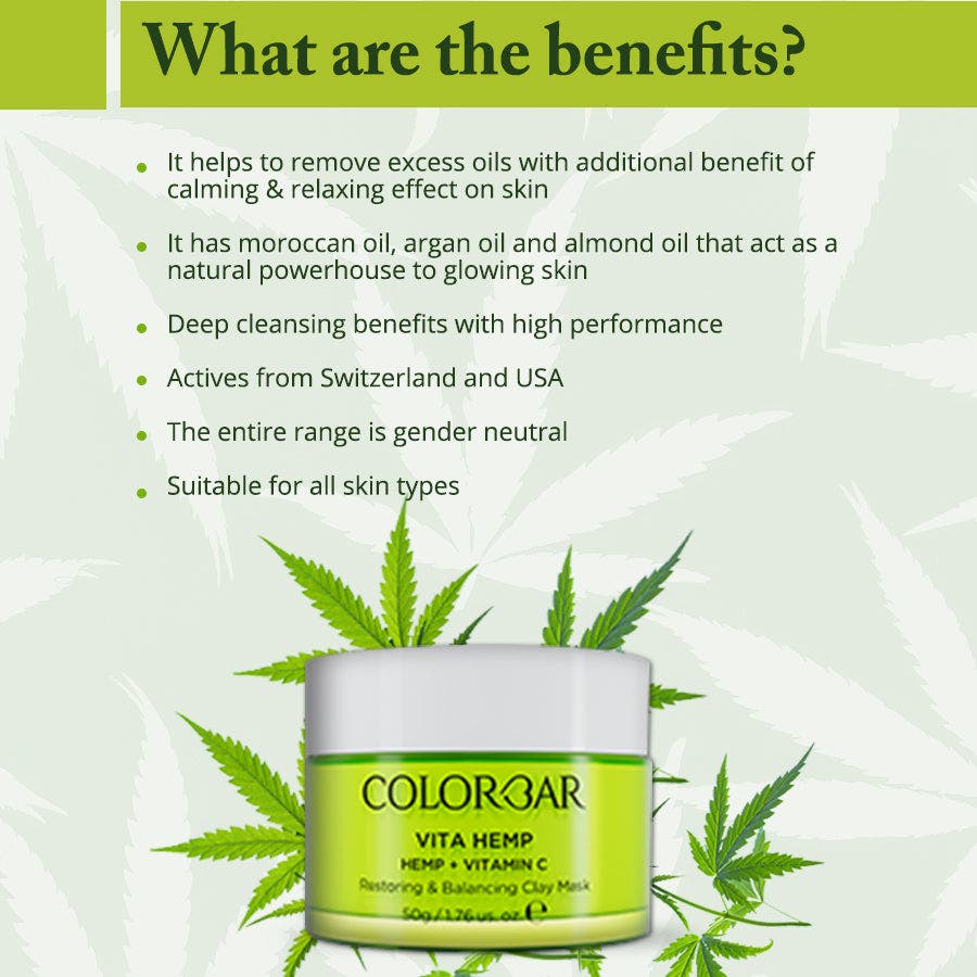 Colorbar Vita Hemp Restoring & Balancing Clay Mask - Image 5