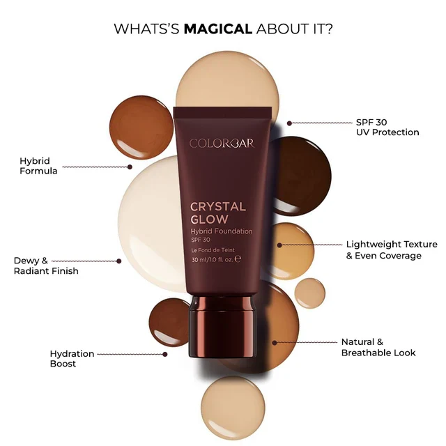 Crystal Glow Hybrid Foundation spf 30 - Image 9