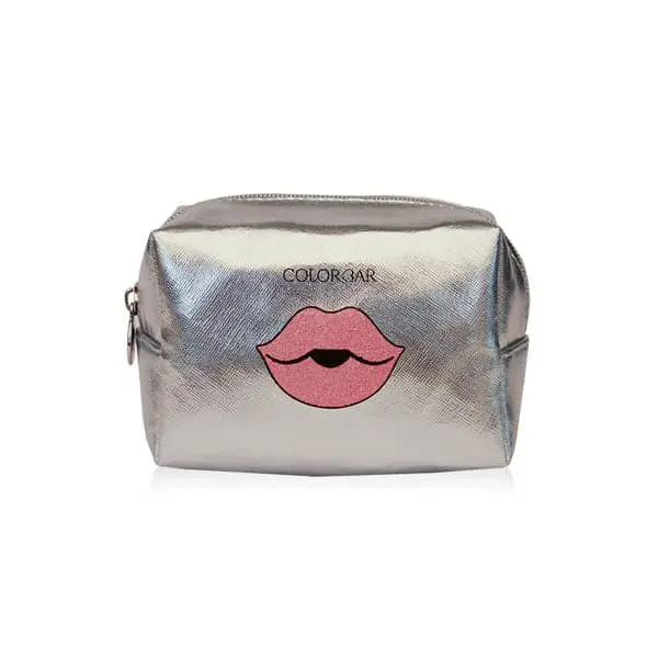 Lips & Lashes Pouch & Vanity (Set Of Two) - White + Blush Pink - Image 5