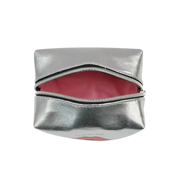 Lips & Lashes Pouch & Vanity (Set Of Two) - White + Blush Pink - Image 6